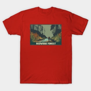 Redwood Forest Hiking Largest Tree in the World T-Shirt